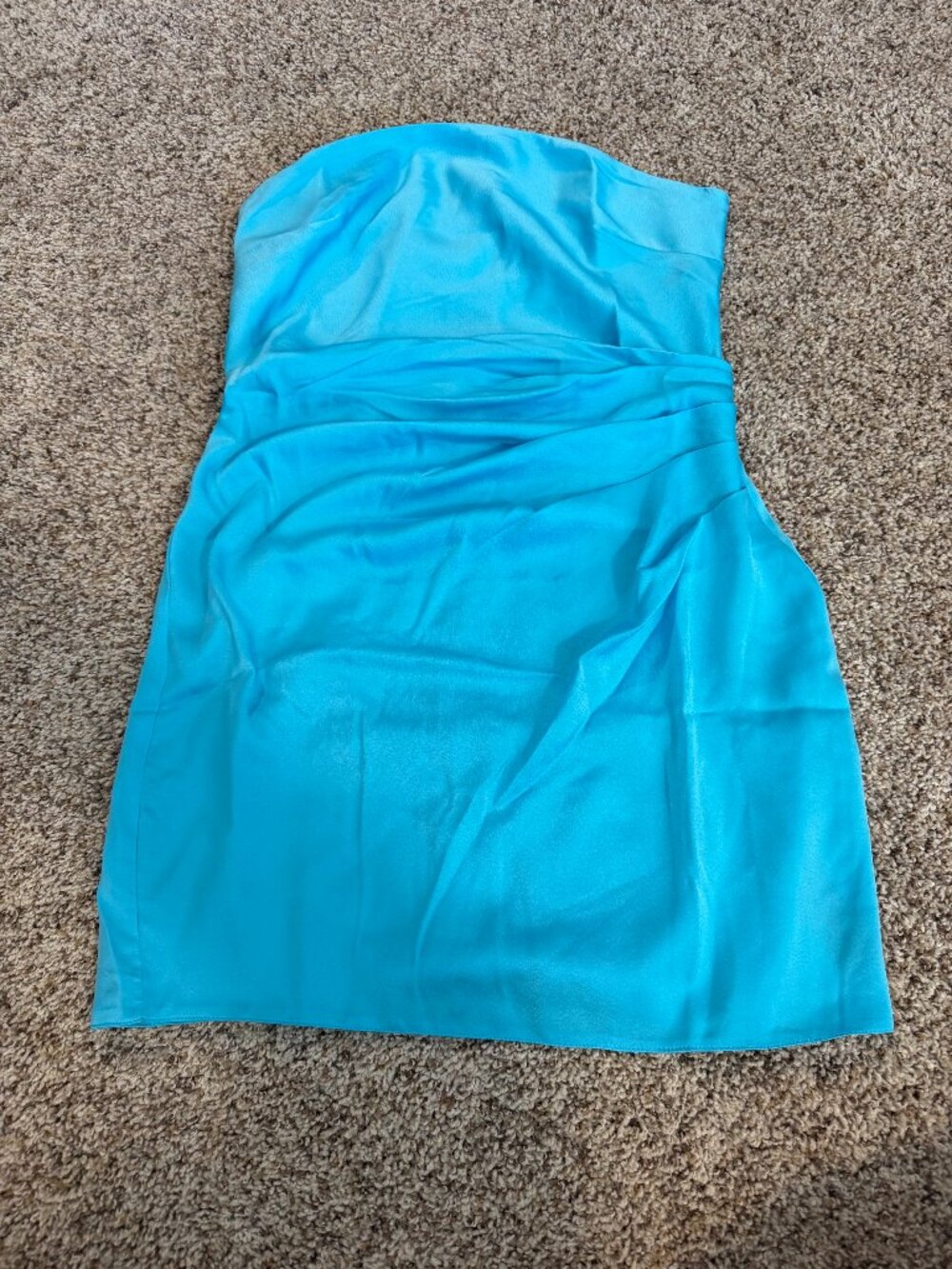 ASOS Light Blue Mini Dress Strapless